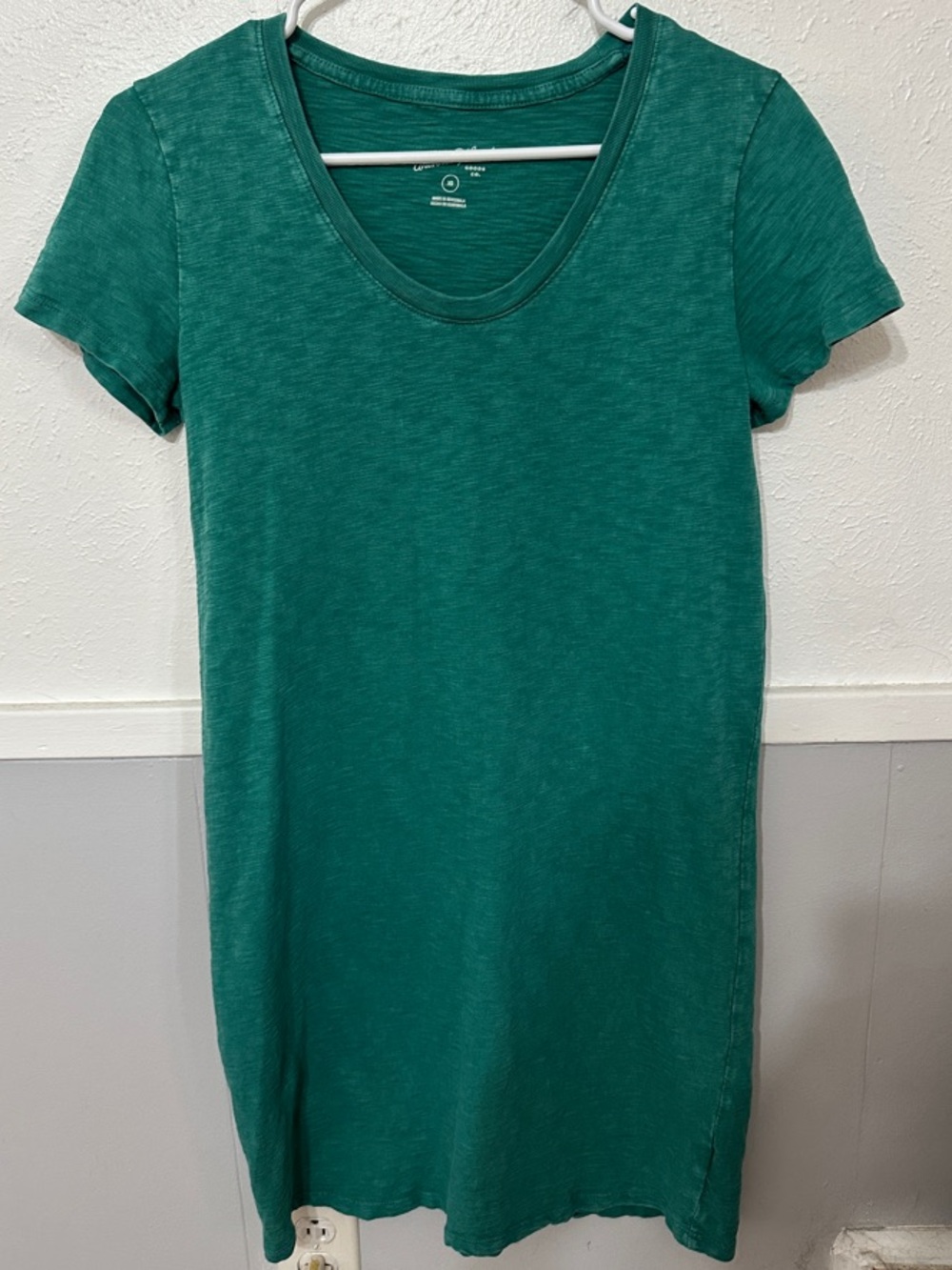 Universal Thread Teal Short Sleeve Scoop Neck Tee Dress